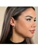 Adeliás Damen Ohrringe aus Edelstahl mit Strass Steinchen in silber