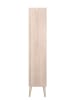 ebuy24 Vitrinenschrank Naila Weiß 80 x 37 cm