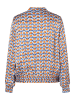 More & More verspielte, lockere Herzchenprint-Satinbluse in heart print