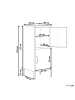Beliani Büroschrank HURON in Beige - (W) 40 x (H) 102 x (L) 40 cm