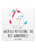 Mr. & Mrs. Panda Untersetzer Einhorn Mitteilung mit Spruch in Weiß