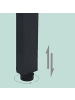relaxdays Konsolentisch in Braun/ Schwarz - (B)100 x (H)80 x (T)30 cm