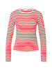 comma Langarmshirt in rot beige