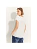 Cecil Halbarmbluse in vanilla white