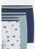 Schiesser Retro Short / Pant 95/5 Organic Cotton in Weiß / Blau / Grün