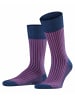 Falke Socken Oxford Stripe in Blue berry