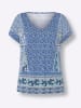 Heine Kurzarmshirt in jeansblau-bleu-bedruckt