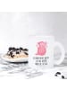 Mr. & Mrs. Panda Kaffeetasse Axolotl Hurra mit Spruch in Transparent