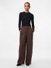 Pieces Hose mit weitem Bein in Hot Fudge