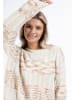 usha FESTIVAL Damen Strick Pullover in Creme Mehrfarbig