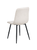 Beliani 4er-Set Esszimmerstuhl TUSCOLA in Beige/Schwarz