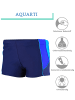 Aquarti Aquarti Herren Badehose Kurz mit Kontrastpaspel in blau