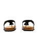 Divine Factory Leder-Pantoletten Noga Joy Edge Schwarz