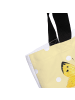 Mr. & Mrs. Panda Shopper Raupe Schmetterling mit Spruch in Gelb Pastell