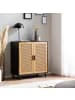 FineBuy Sideboard in Schwarz / MDF / 80x40x87