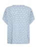Kaffe Kurzarm-Bluse KAano Regular fit in Blue/Moonstruck Print