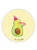 Mr. & Mrs. Panda magnet Avocado Feier ohne Spruch in Gelb Pastell