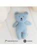 Crochetts Teddy-Bär-Puppe in Blau – (B)26 x (H)31 x (T)7 cm