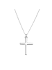 Alexander York Kette mit Anhänger KREUZ in 925 Sterling Silber, 2-tlg.