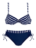 LASCANA Bügel-Bikini in marine-weiß