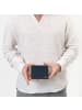 Redolz Leather Essentials QF Geldbörse RFID Leder 12 cm ausklappbar navy