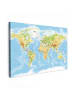 MuchoWow Leinwand bilder Detailreiche Weltkarte (BxH)