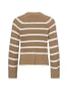 Vila Strickpullover VICasia in braun weiß - 0001