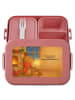 Mr. & Mrs. Panda Lunch Box Maus Weihnachten Design mit Spruch in Rot Pastell