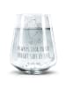 Mr. & Mrs. Panda Trinkglas Hund Keks mit Spruch in Transparent