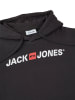 Jack & Jones Pullover JJMORTY OLD LOGO SWEAT HOOD SMU in Schwarz