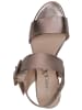 Caprice Sandalen in Braun/Gold