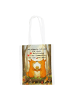 Mr. & Mrs. Panda Shopping Tasche Füchse Liebe Pommes Design mit ... in Weiß