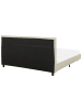 Beliani Doppelbett ALBI in Beige/Schwarz - (W) 170 x (H) 94 x (L) 211 cm
