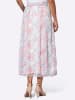 WITT WEIDEN Bahnenrock in hellblau-flamingo-bedruckt