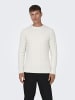 ONLY & SONS Strickpullover in Antique White