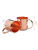Echtwerk 2 er-Set Moscow Mule Kupferbecher 500 ml in Kupfer