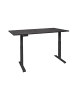 58 aufm Kessel SCHREIBTISCH höhenverstellbar elektrisch Editha 120x70 schwarz/schwarzstahl