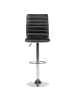 Beliani 2er-Set Drehhocker LUCERNE in Schwarz/Silber