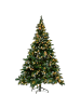 Beliani Weihnachtsbaum PALOMAR in Grün/Schwarz - (W) 110 x (H) 180 x (L) 110 cm
