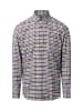 Andrew James Flanellhemd in ecru blau - 0002