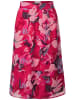 Street One Chiffon Volant Printrock in Rosa