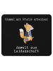 Mr. & Mrs. Panda Maus Pad Anwalt Leidenschaft mit Spruch in Schwarz