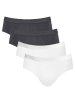 Sloggi Slip 4er Pack in Weiß/Schwarz