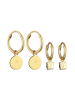 Elli Ohrringe 925 Sterling Silber Kreis in Gold