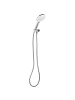Beliani Wannenarmaturen IQUIRA in Silber - (W) 12 x (H) 23 x (L) 5 cm