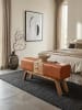 KADIMA DESIGN Design Turnbock Sitzbank mit Schubladen 120x56x30 cm