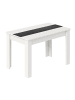 VCM  Esstisch Küchentisch B. 115 x T. 80 cm Disalo in Weiß / Anthrazit