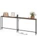 VASAGLE Flurtisch Barnet in Braun-Schwarz - (B)200 x (H)80 x (T)15 cm