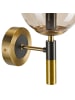 Licht-Erlebnisse Wandlampe (B)15 x (H)26.5 cm in Gold Schwarz