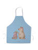 Mr. & Mrs. Panda Schürze Bär Kind ohne Spruch in Blau Pastell